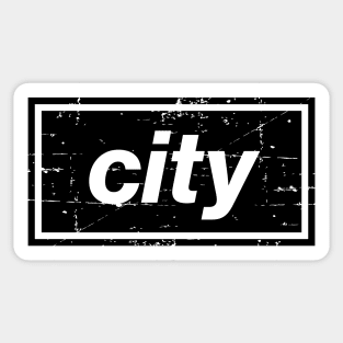 The City Football Indie Music Manchester Black Sticker